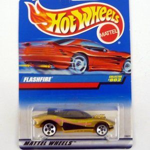 Hot Wheels Flashfire #802 Gold Die-Cast Car 1998